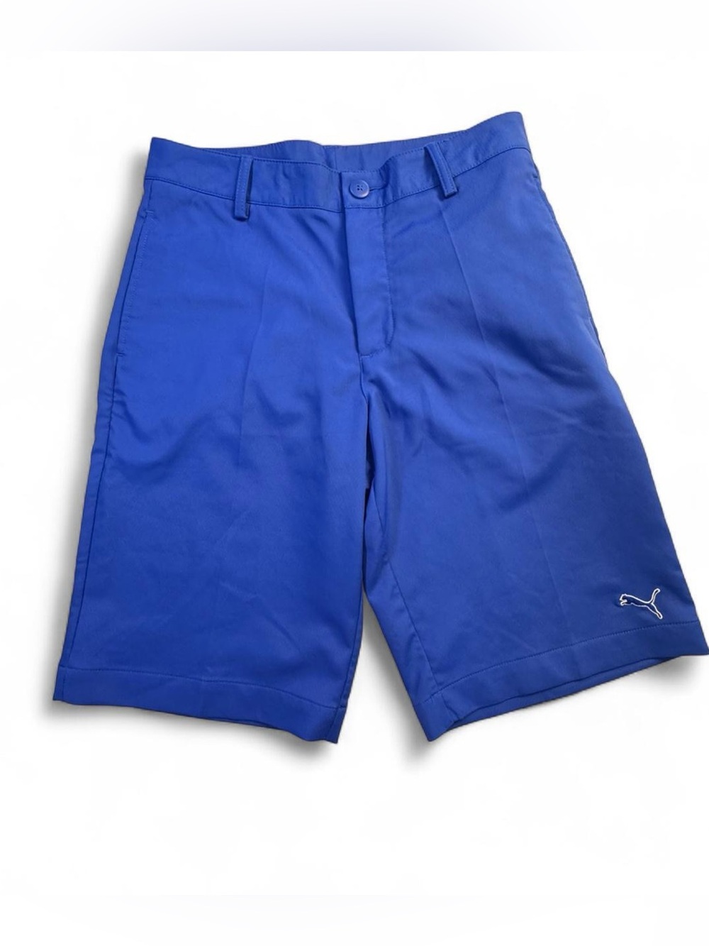 Puma Golf DryCELL Performance Bermuda Athletic Shorts Royal Blue Women L Resort